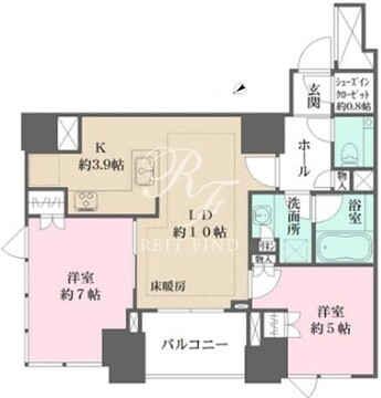 アルビオ・ザ・タワー千代田飯田橋 1201 間取り図