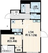 スクルド墨田緑 302 間取り図