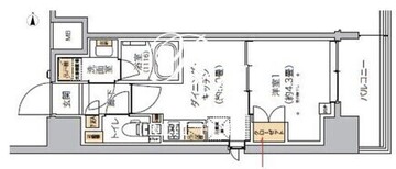 リビオメゾン芝浦 1006 間取り図