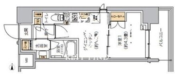 リビオメゾン芝浦 1001 間取り図