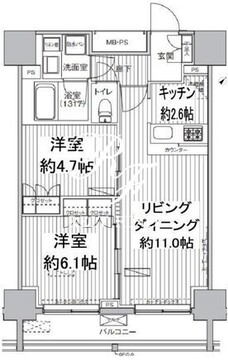 ヒューリックレジデンス駒込 1204 間取り図