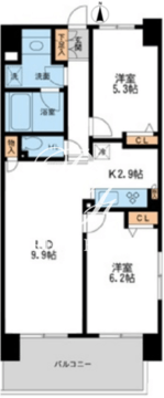 レジディア南千住 309 間取り図