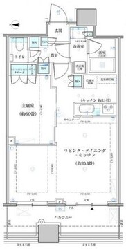 パークタワー勝どき S-1410 間取り図
