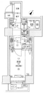 リヴシティ日本橋浜町 202 間取り図