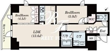 エスレジデンス駒沢大学駅前 303 間取り図