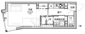 リーガランド祐天寺アネックス 401 間取り図