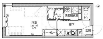 リーガランド祐天寺アネックス 402 間取り図