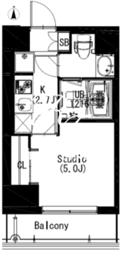 エスティメゾン戸越 602 間取り図