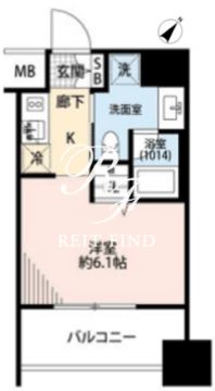 ベルファース水天宮前 903 間取り図