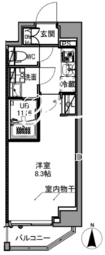 エスレジデンス王子イースト 204 間取り図
