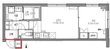 ラヴィエール清澄ガーデンテラス 203 間取り図