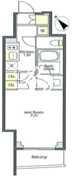 プライムメゾン大塚 1107 間取り図