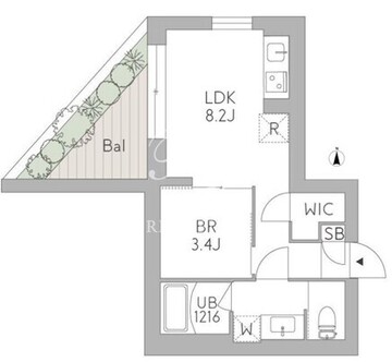 グランデュオ荻窪2 201 間取り図