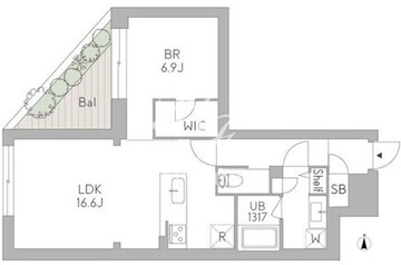 グランデュオ荻窪2 202 間取り図