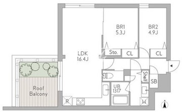 グランデュオ荻窪2 301 間取り図