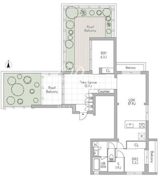 グランデュオ荻窪2 402 間取り図
