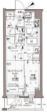 デュオステージ下落合 202 間取り図