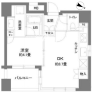 カスタリア人形町2 604 間取り図