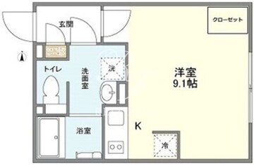 ラピスパーク四谷三丁目 203 間取り図