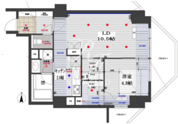 ドゥーエ東池袋 1002 間取り図