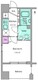 レジディア市ヶ谷 402 間取り図