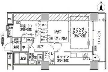 東雲キャナルコートCODAN 18-714 間取り図
