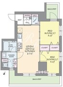 オージュ渋谷 201 間取り図