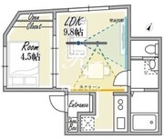 プラタナス幡ヶ谷 201 間取り図