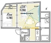 プラタナス幡ヶ谷 401 間取り図