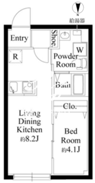 センプリーチェ西日暮里 402 間取り図