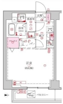 ベルシード新大橋 601 間取り図