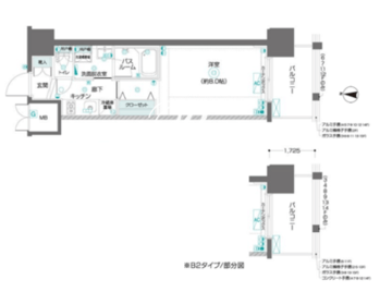 ズーム東陽町 602 間取り図