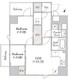ルミーク三軒茶屋 202 間取り図