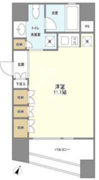 プラティーク新宿ウエスト 902 間取り図