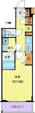 クレヴィスタ大塚 407 間取り図