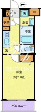 クレヴィスタ大塚 405 間取り図