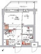ハーモニーレジデンス神楽坂ヒルズサード 207 間取り図