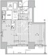 レジェンダリーガーデン赤羽ウエストビュー 1301 間取り図