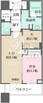 ブリリアタワーズ目黒 N-1905 間取り図