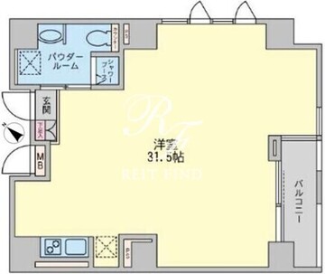 エグゼトゥール日本橋 1101 間取り図