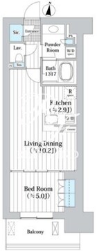 アビティグランデ砧 B-502 間取り図