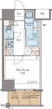 ＢｌｕＲｏｃｋ板橋 402 間取り図