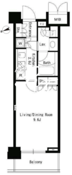 パークアクシス文京ステージ 708 間取り図