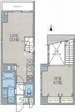 アーバンコート大岡山 205 間取り図