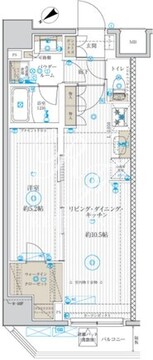 ベルグレード浅草DUE 805 間取り図