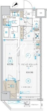 ベルグレード浅草DUE 1005 間取り図