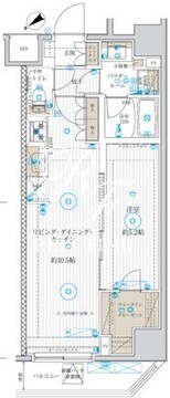ベルグレード浅草DUE 1004 間取り図