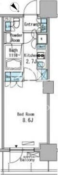 パークアクシス東十条 703 間取り図