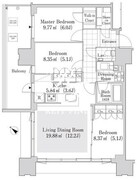 大崎ガーデンレジデンス 1510 間取り図