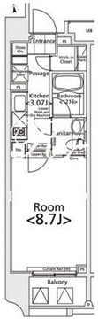  プライマル新宿若松町 904 間取り図